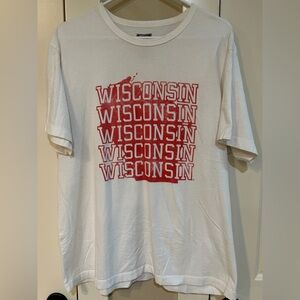 White Wisconsin Graphic T-Shirt